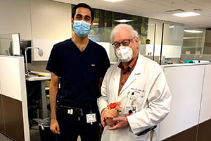 CPMC cardiology fellow with doctor